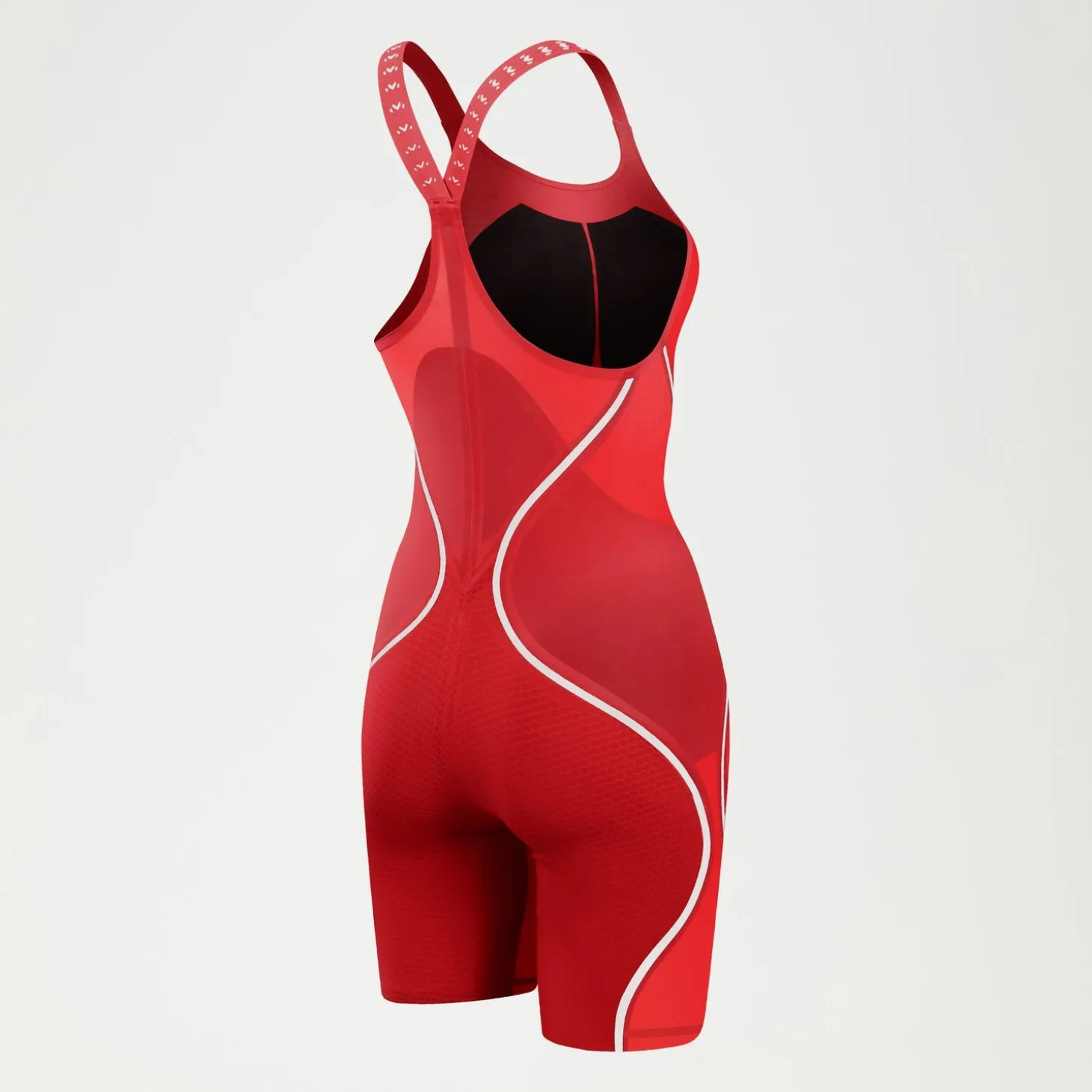 Women's Fastskin LZR Pure Intent 2.0 Closedback Kneeskin Red/White