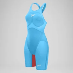 Women's Fastskin LZR Pure Valor 2.0 Openback Kneeskin Blue/Red