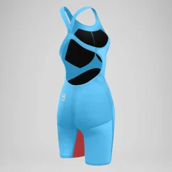 Women's Fastskin LZR Pure Valor 2.0 Openback Kneeskin Blue/Red