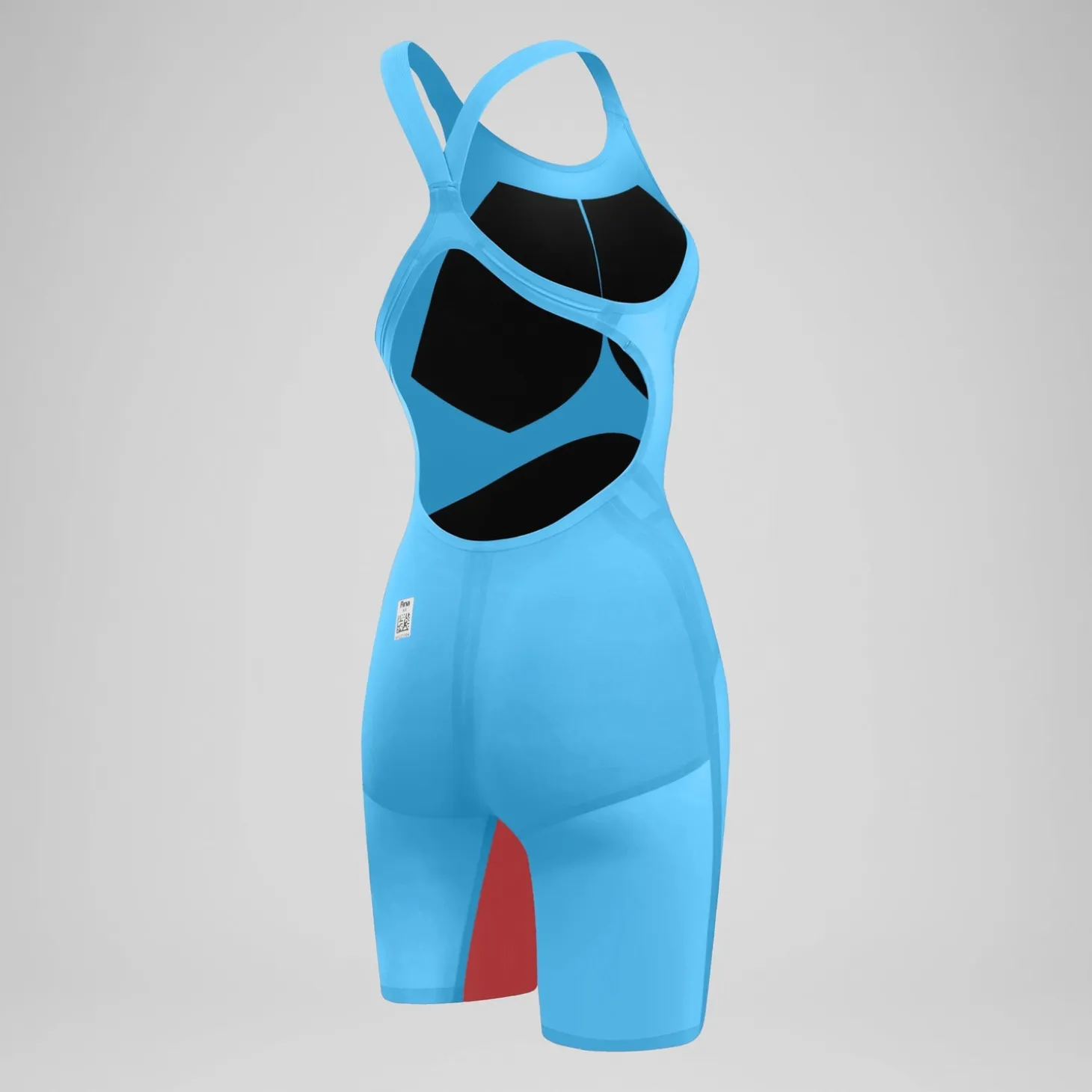 Women's Fastskin LZR Pure Valor 2.0 Openback Kneeskin Blue/Red