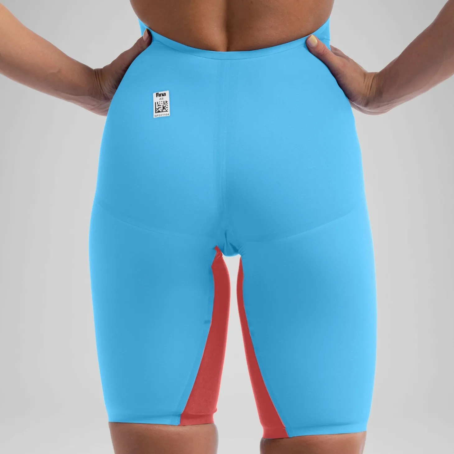 Women's Fastskin LZR Pure Valor 2.0 Openback Kneeskin Blue/Red