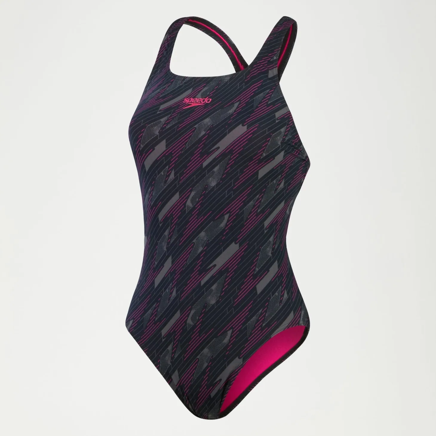 Women's HyperBoom Medalist Swimsuit Black/Pink