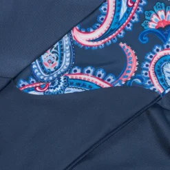 Women's Long Sleeve Swim Dress Navy/Blue