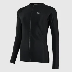 Women's Long Sleeved Zip Sun Protection Top Black