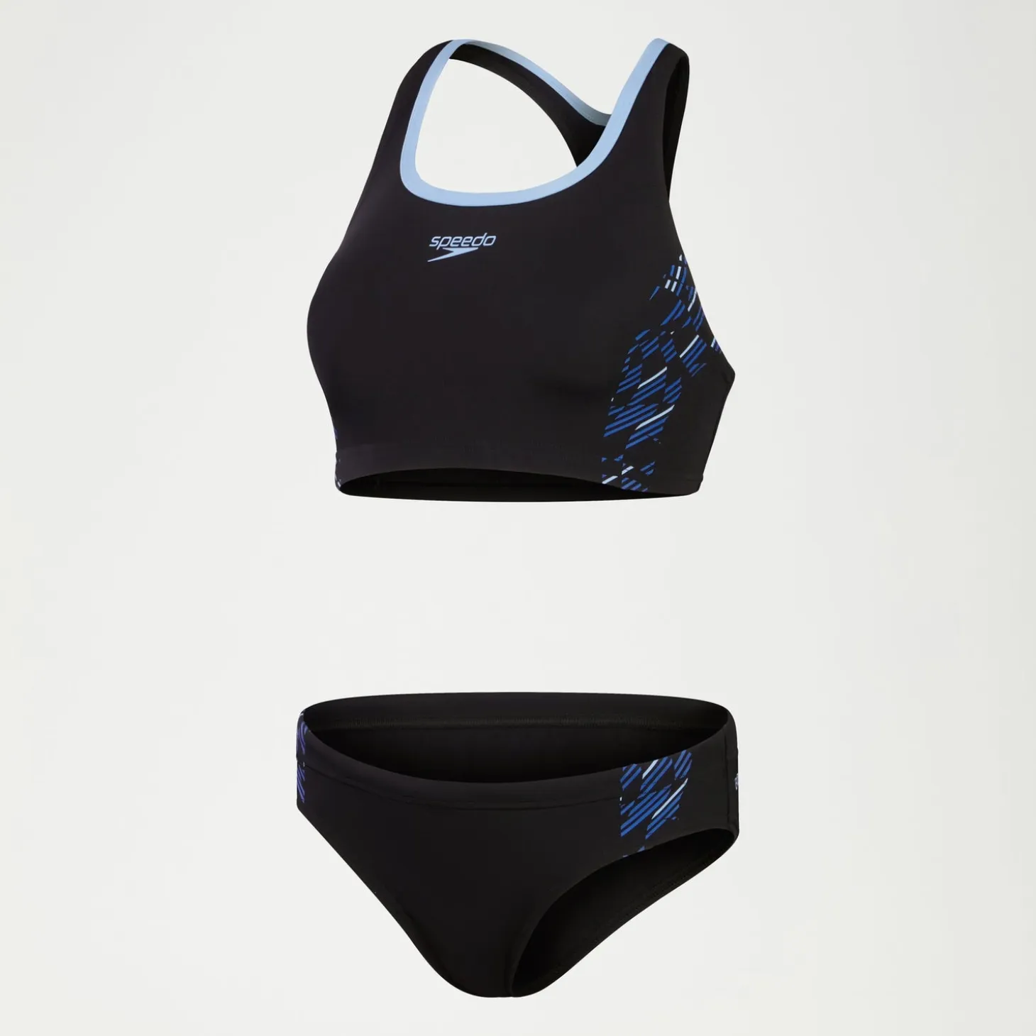 Women's Placement Bikini Black/Blue