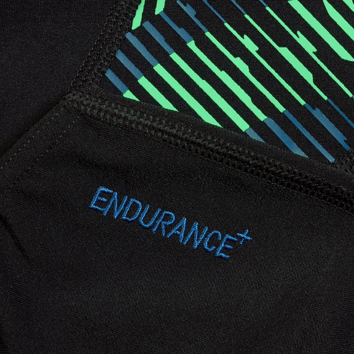 Women's Placement Laneback Swimsuit Black/Teal