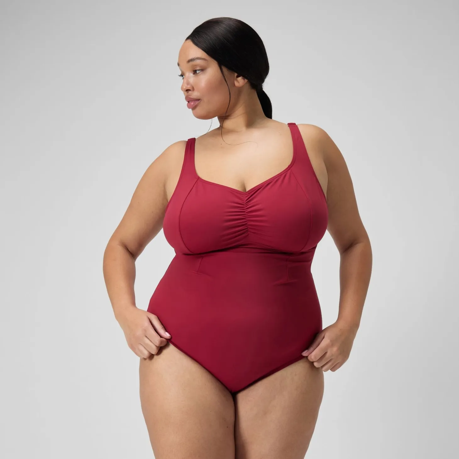 Women's Plus Size Shaping AquaNite Swimsuit Red