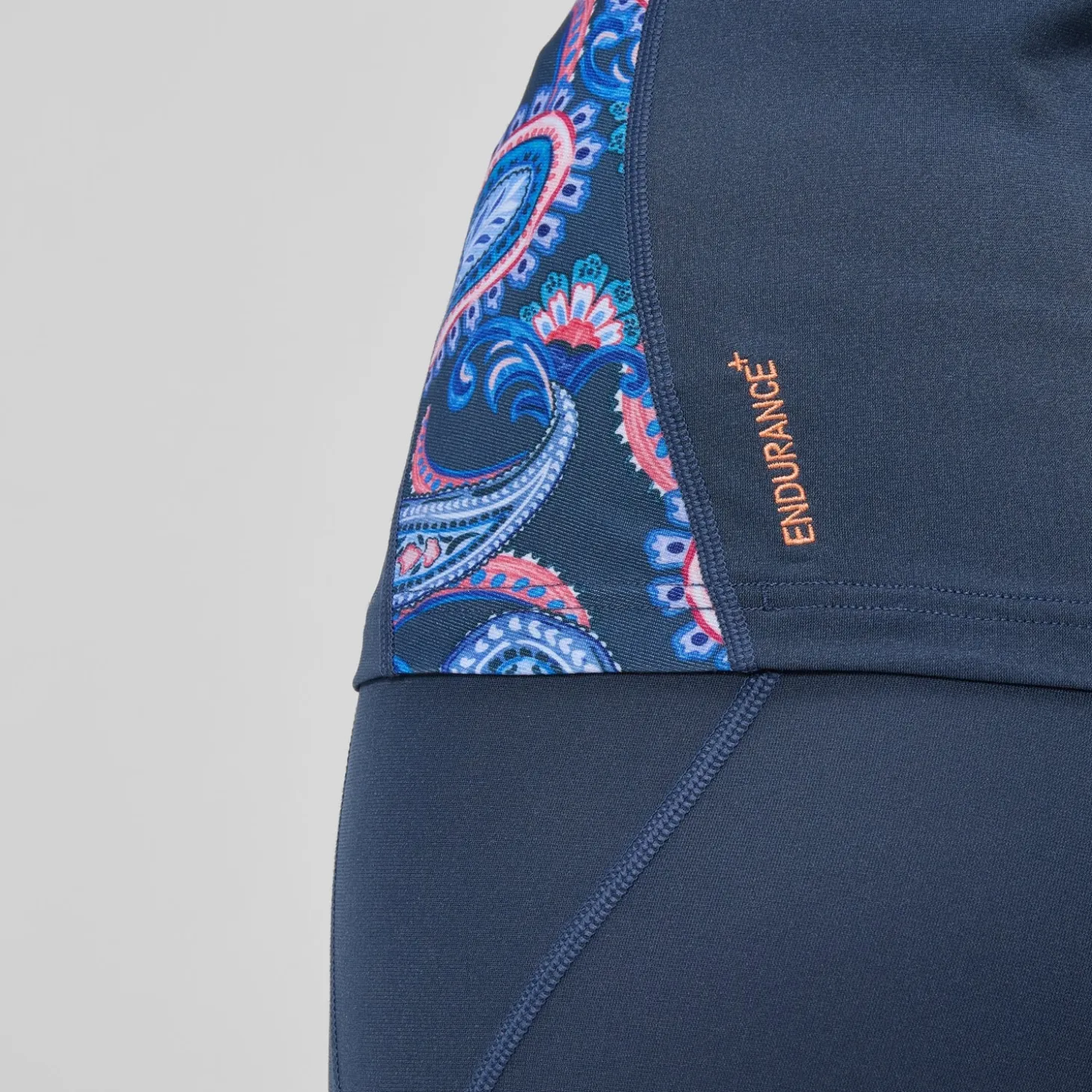Women's Printed Long Sleeve Rash Top Navy
