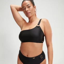 Women's Shaping Asymmetric Bikini Top Black