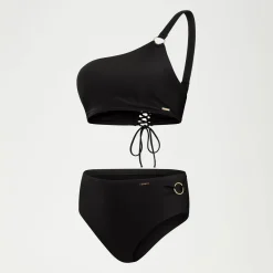 Women's Shaping Asymmetric Bikini Top Black