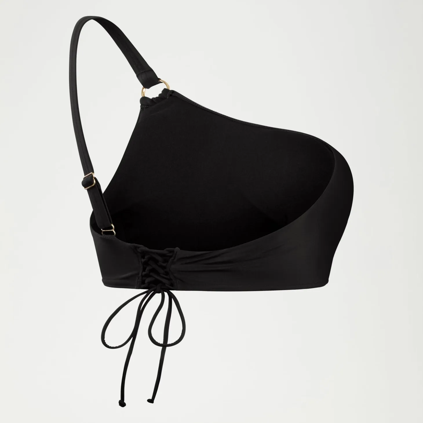 Women's Shaping Asymmetric Bikini Top Black