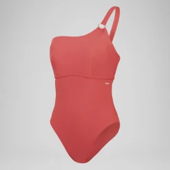 Women's Shaping Asymmetric Swimsuit Red