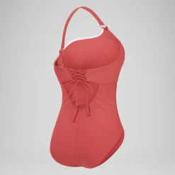 Women's Shaping Asymmetric Swimsuit Red