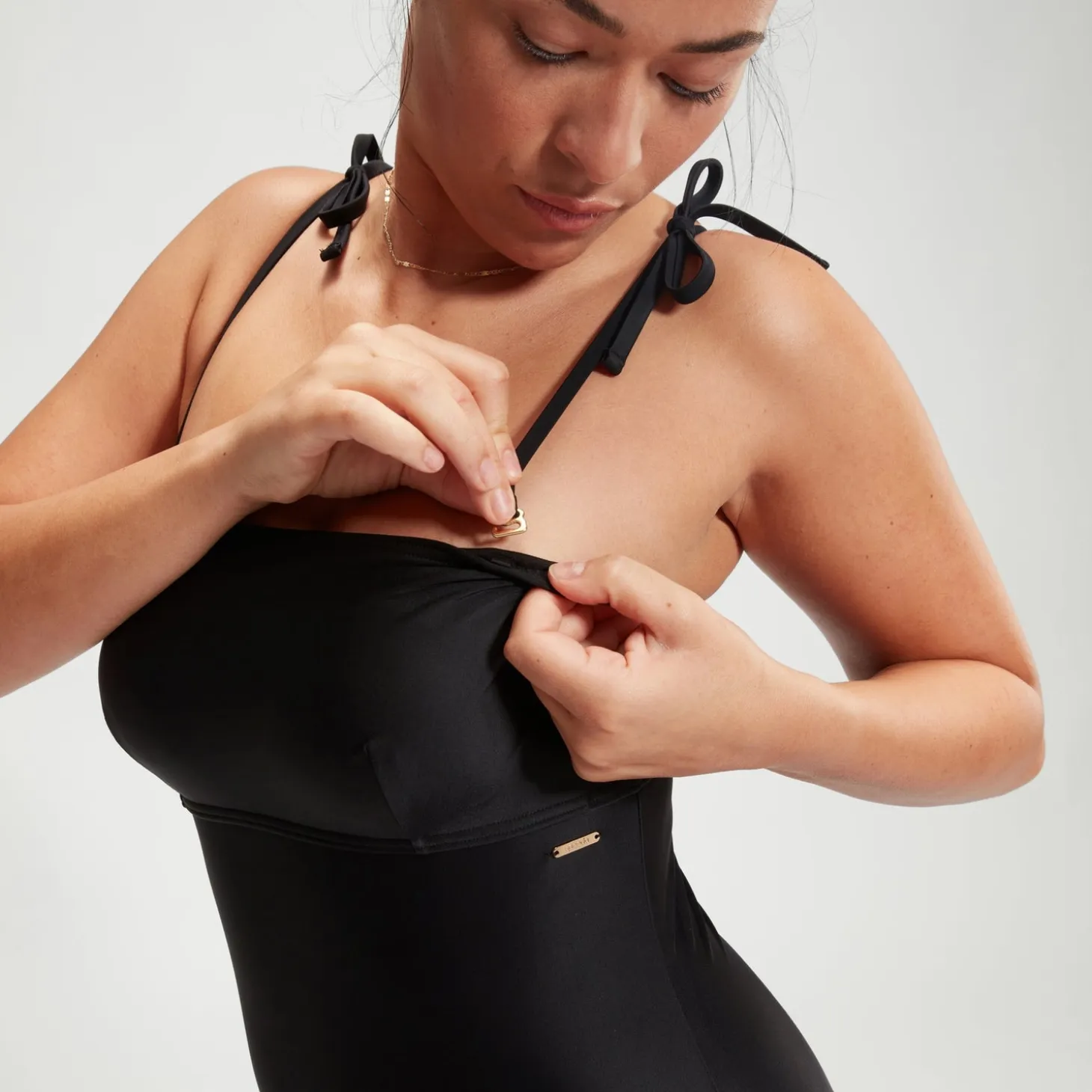 Women's Shaping Bandeau Swimsuit Black