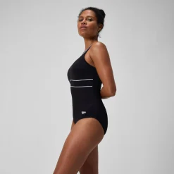 Women's Shaping Contour Eclipse Swimsuit Black/White