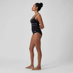 Women's Shaping Contour Eclipse Swimsuit Black/White