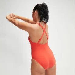 Women's Shaping Cross Back Swimsuit Red