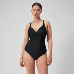 Women's Shaping Cross Knot Swimsuit Black