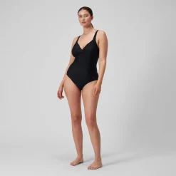 Women's Shaping Cross Knot Swimsuit Black