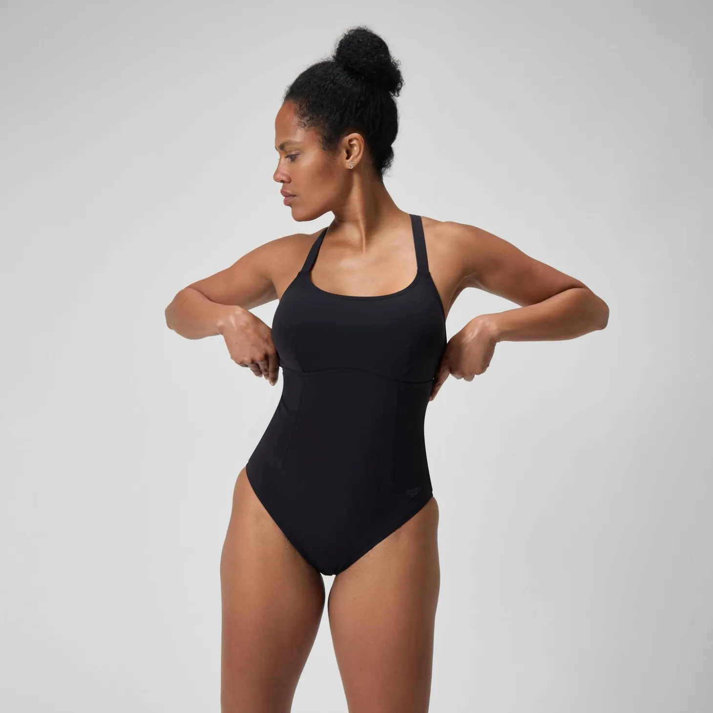 Women's Shaping Crossback Swimsuit Black