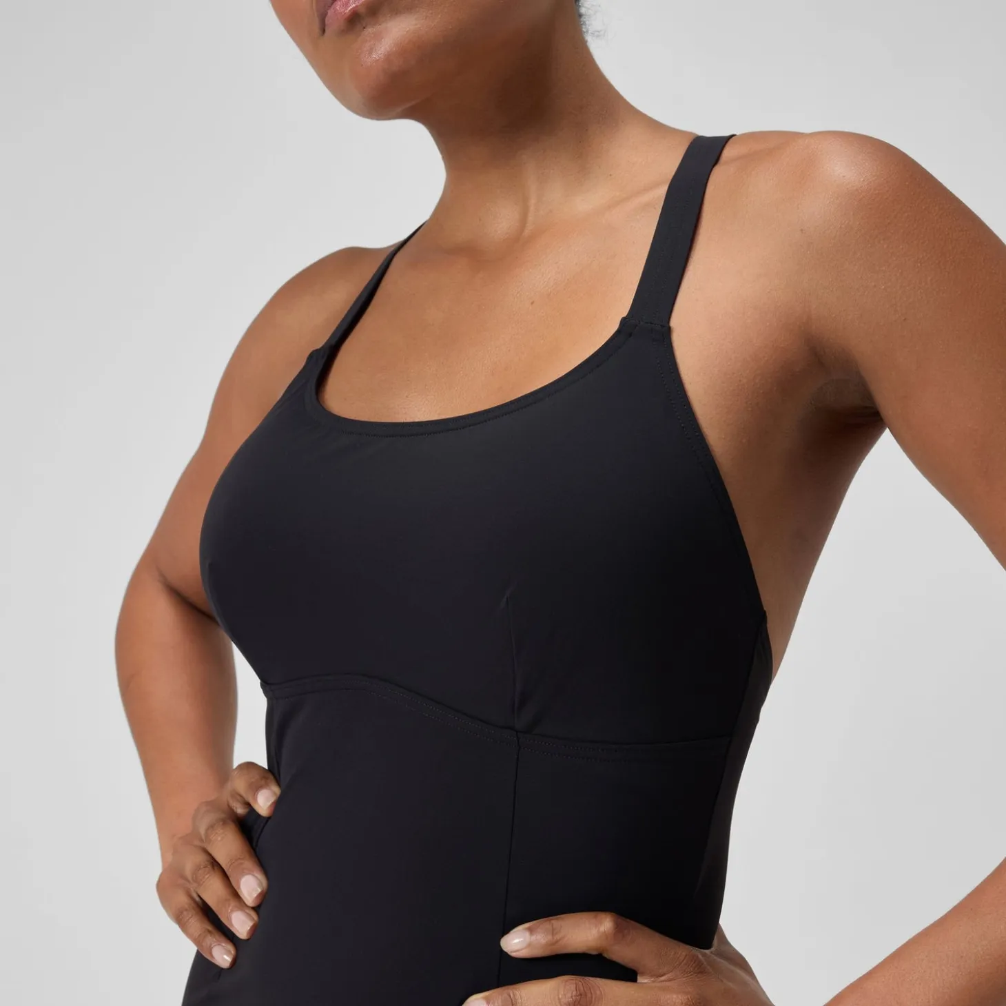 Women's Shaping Crossback Swimsuit Black