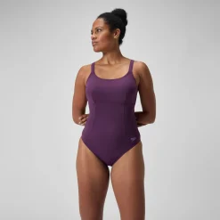 Women's Shaping Crossback Swimsuit Purple