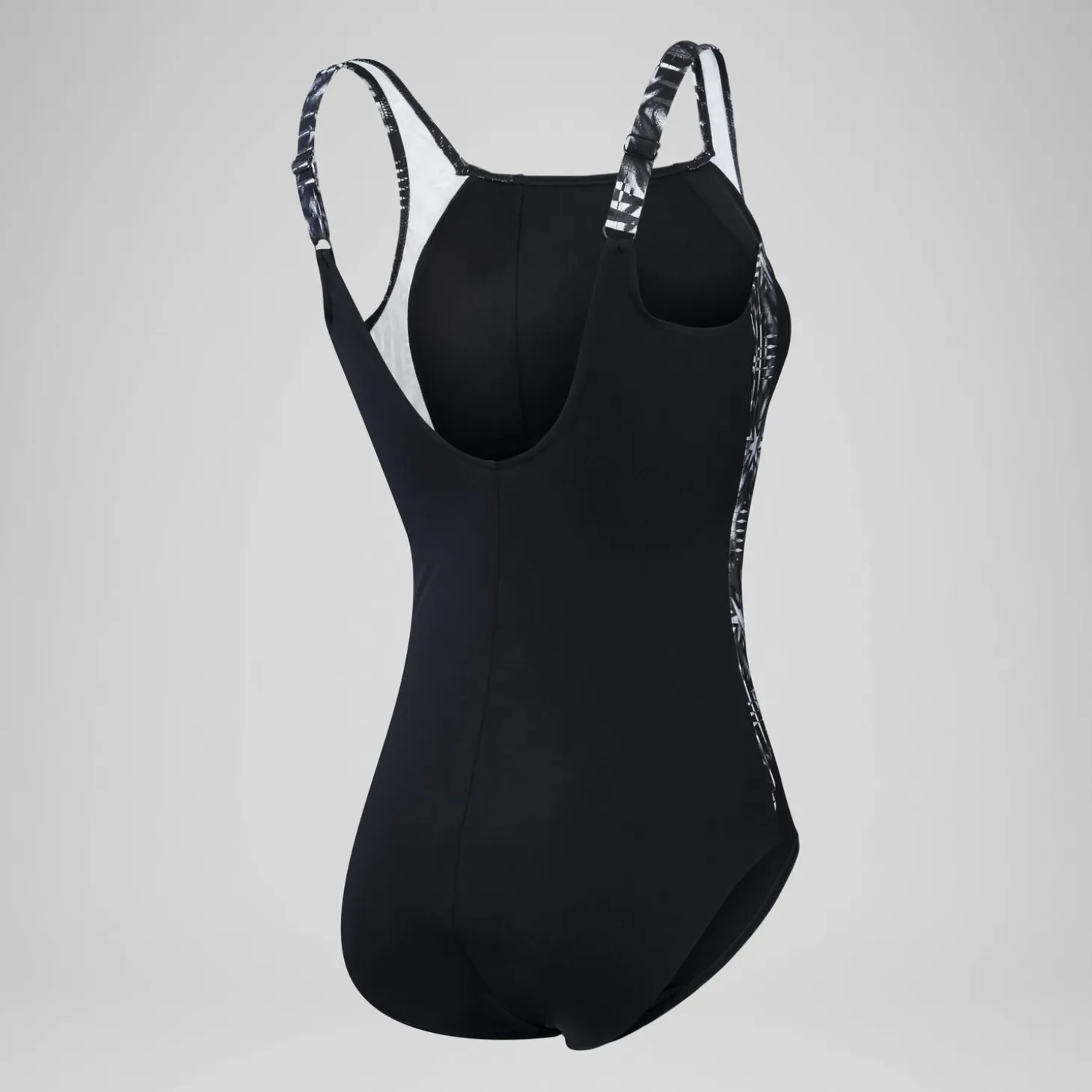 Women's Shaping LunaLustre Printed Swimsuit Black/Grey