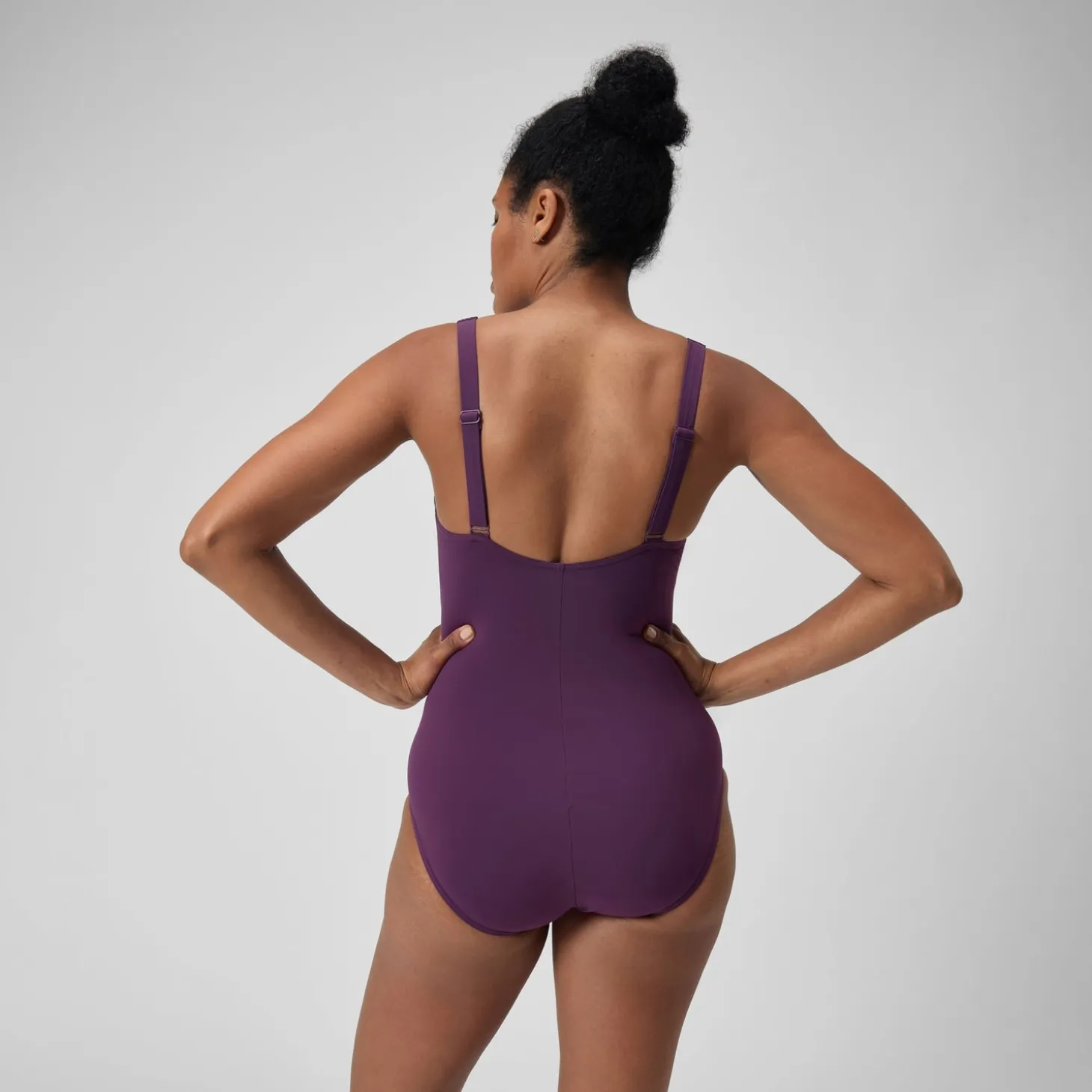 Women's Shaping Printed LunaElustre Swimsuit Purple