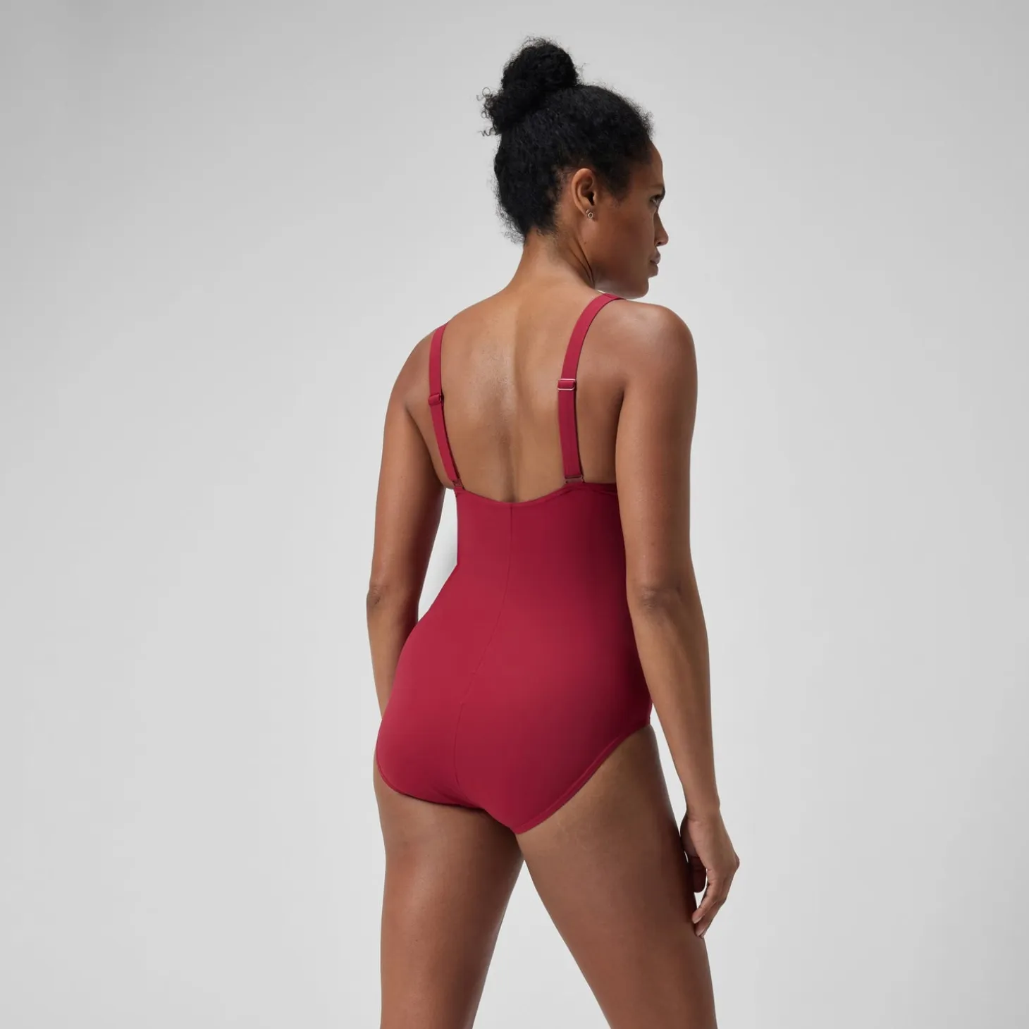 Women's Shaping Printed LunaElustre Swimsuit Red/Purple