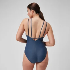 Women's Shaping Strappy Swimsuit Navy