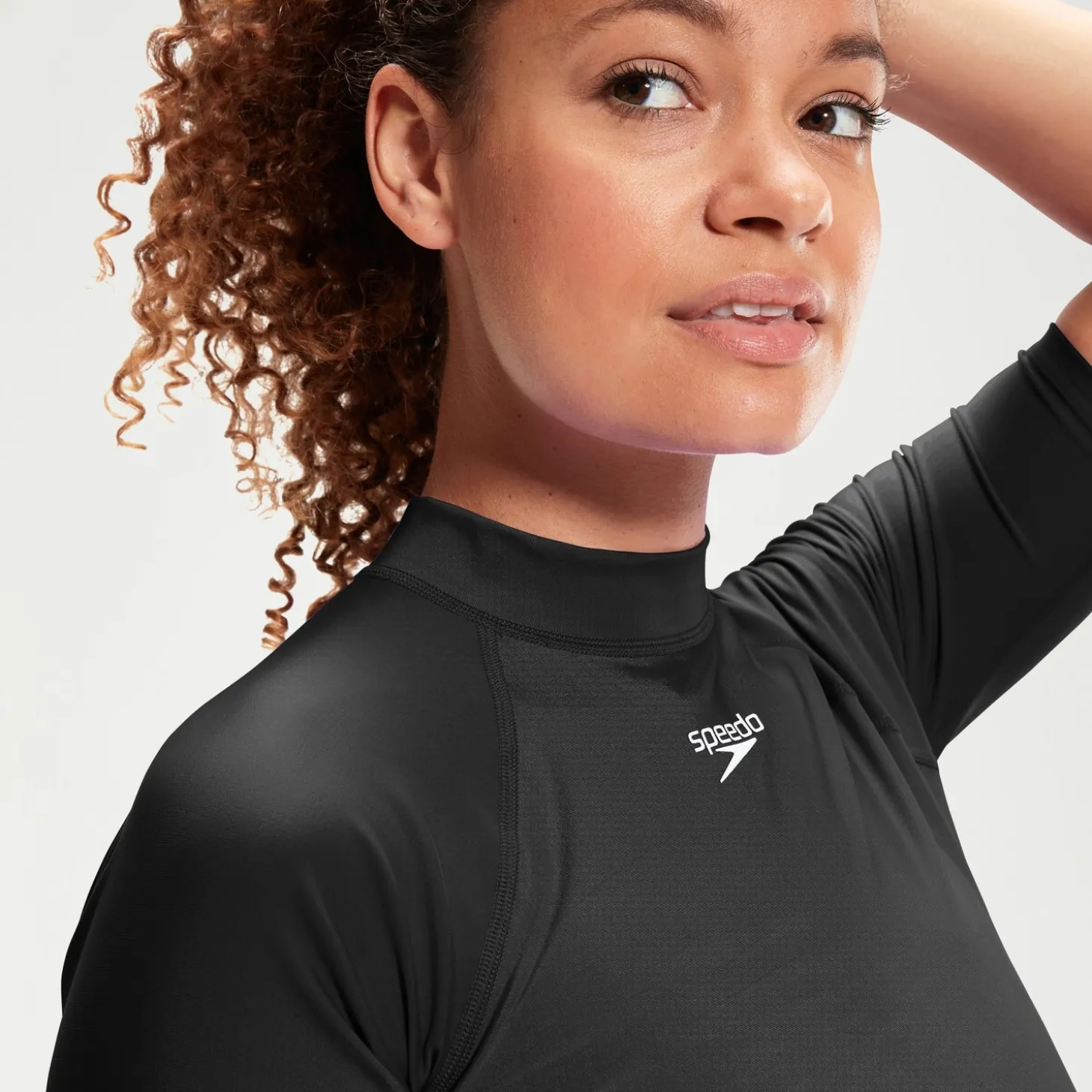 Women's Short Sleeve Rash Top Black