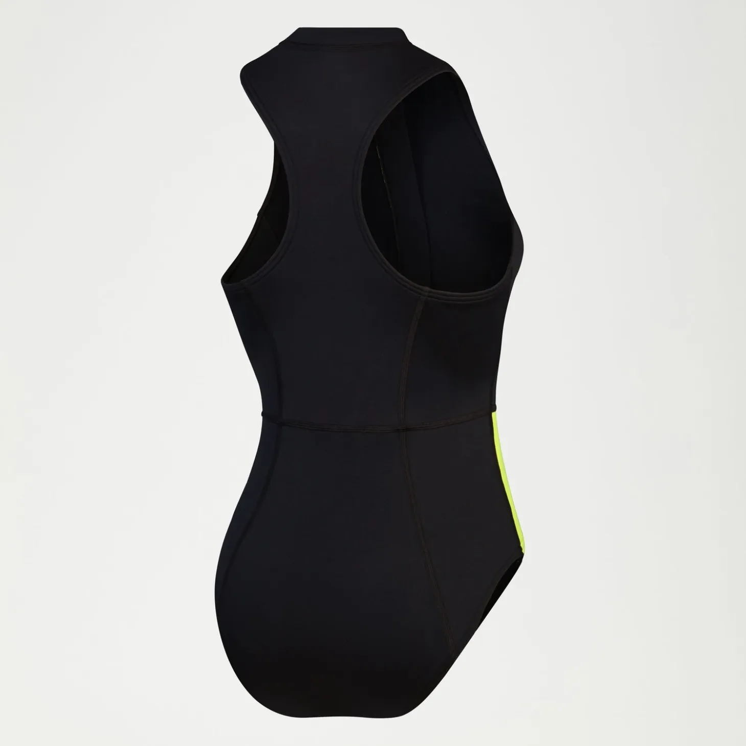 Women's Sleeveless Thermal Swimsuit Black/Yellow