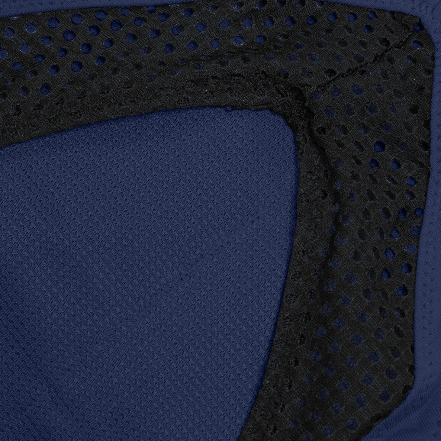 Women's Solid Bikini Top with Mesh Blue