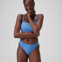 Women's Solid Classic Bikini Bottom Blue
