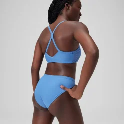 Women's Solid Classic Bikini Bottom Blue