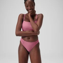 Women's Solid Classic Bikini Bottom Pink