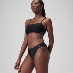 Women's Solid Classic Bikini Bottom Dark Grey