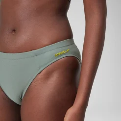 Women's Solid Classic Bikini Bottom Green