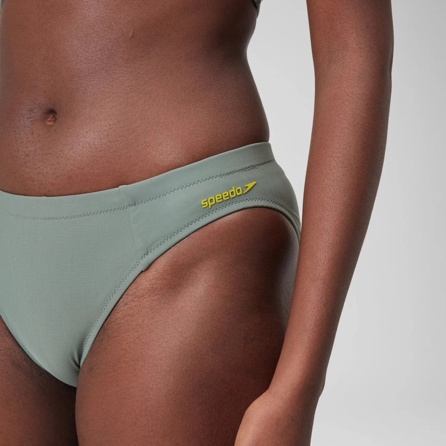 Women's Solid Classic Bikini Bottom Green