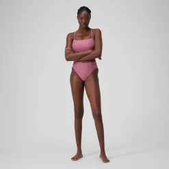 Women's Solid High Waisted Bikini Bottom Pink